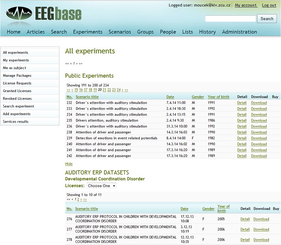 EEG portal